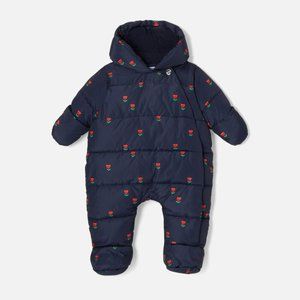 Jacadi Baby Girl Nylon Pilot Suit Puffer Onesie- NWOT